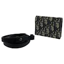Christian Dior Dior Oblique Trotter Navy Shoulder Bag