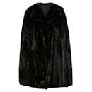 A.N.G.E.L.O. Vintage Cult Dark Brown Beaver Fur Cape - Autre Marque