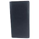 Louis Vuitton Taurillon Leather Portefeuille Brazza Noir