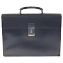 Prada Saffiano Black Leather Briefcase