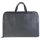 Prada Saffiano Triangle Logo Plate Briefcase