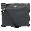 Prada Tessuto Triangle Logo Black Nylon Shoulder Bag Pochette