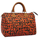 LOUIS VUITTON Monogram Graffiti Speedy 30 Hand Bag Orange M93705 LV Auth 113708A - Louis Vuitton