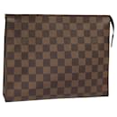 LOUIS VUITTON Poche Toilette Damier Ebene 26 N47543 LV Auth 113577 - Louis Vuitton