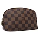 LOUIS VUITTON Pochette Cosmética PM Damier Ebene N47516 Auth LV 114256 - Louis Vuitton