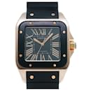 Cartier Santos 100 LM W2012U2 Black Men's Watch