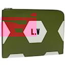 LOUIS VUITTON Epi 2018 World Cup Pochette Jules GM Bag Red M63232 LV Auth 113300 - Louis Vuitton