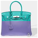 Sac HERMES Birkin 30 en Cuir Bleu - 102533 - Hermès