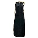 Brock Collection Black 2021 Side-Tie Detail Tessuto Midi Dress - Autre Marque