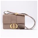 Christian Dior Montaigne 30 Leather Shoulder Bag in Beige