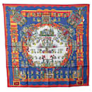 Hermès Carré 90 "ASTRES et SOLEILS" 100% Silk Scarf