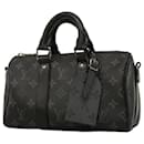 Louis Vuitton Monogram Eclipse Keepall Bandouliere 25 Handbag