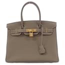Hermes Birkin 30cm Handbag in Etoupe Gray - Hermès