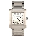 Cartier Tank Francaise MM WSTA0074 SS Quartz Watch