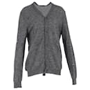  Bottega Veneta Distressed Cardigan  in Grey Wool