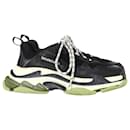 Balenciaga Triple S Sneakers in Black Polyester