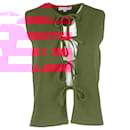 JW Anderson Self-Tie Tank Top in Red Cotton
