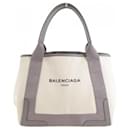 Balenciaga Navy Cabas S Handbag