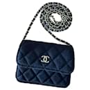 Mini Chanel timeless mademoiselle black jersey bag