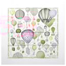 Louis Vuitton "up AND away" M77661 100% Silk Scarf in Pink GM1213