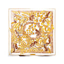Hermès Carré 90 "CASSE NOISETTE" 100% Silk Scarf in Brown