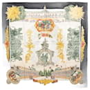 Hermès Carré 90 "SANSSOUCY " 100% Silk Scarf in Black