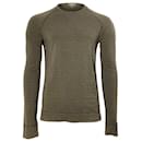Burberry Brit Crewneck Long Sleeve T-Shirt in Olive Lyocell