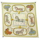 NEUF FOULARD HERMES GRAND APPARAT H001364S J. EUDEL CARRE 90 EN SOIE SCARF - Hermès