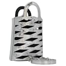 BALENCIAGA Neophone Holder Shoulder Bag Enamel Silver 660787 Auth 110436A - Balenciaga