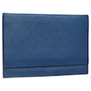 LOUIS VUITTON Epi Pochette Amberop Clutch Bag Blue M52585 LV Auth 113627 - Louis Vuitton
