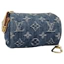 LOUIS VUITTON Monogram Denim Trousse Speedy Pouch Blue M95082 LV Auth 94097 - Louis Vuitton