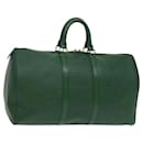 LOUIS VUITTON Epi Keepall 45 Boston Bag Green M42974 LV Auth 115585 - Louis Vuitton