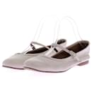 NON SIGNE / UNSIGNED Flats T.EU 39 Leather - Autre Marque