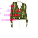 Red polka dot cardigan - size UK 8 - Autre Marque