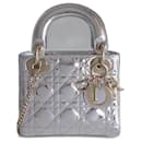 Mini Lady Dior silver bag