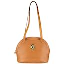 Dior Brown Leather Shoulder Bag