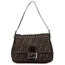 Fendi Brown Wool Mamma Baguette