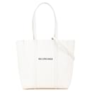 Balenciaga White Canvas Everyday Tote XS