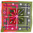 Hermès Foulard Carré Cannes et Pommeaux Scarf in Multicolor Silk