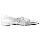 Eloise Ballerinas - Carel - Leather - Silver - Autre Marque