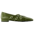 Eloise Ballerinas - Carel - Leather - Red - Autre Marque