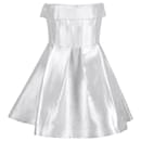 Alex Perry Elyse Strapless Mini Dress in White Silk - Autre Marque