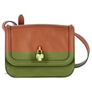 Alexander McQueen Skull Padlock Shoulder Bag in Brown Leather - Alexander Mcqueen