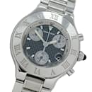 Cartier Men's Watch Must 21 Chronos Cuff Quartz