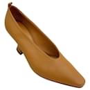 Bottega Veneta Tan Leather Pumps