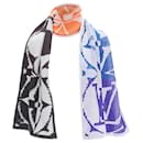 Louis Vuitton lv flower colorblocked intarsia scarf