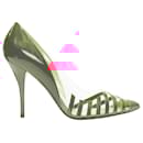 Christian Louboutin Pivichic neon striped patent PVC pigalle
