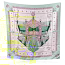 Hermes Paris Vintage Silk Scarf Vue du Carrosse 1953 Hugo Grygkar - Hermès