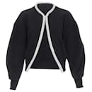Alexander Wang wool cashmere blend crystal cord cropped cardigan - Autre Marque
