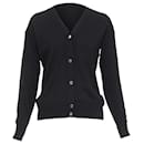 Alexander Wang merino wool silk trim sheer back cardigan - Autre Marque